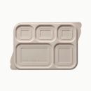 5 CP Cornstarch Meal Tray with Lid