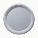 12" Plain Bagasse Round Plate