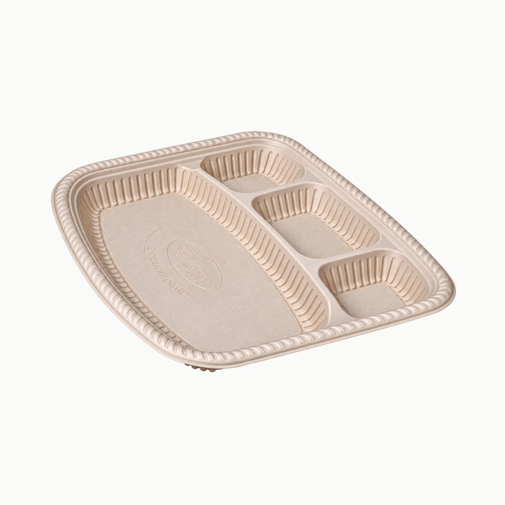 4 CP Cornstarch Square Plate - Image 3