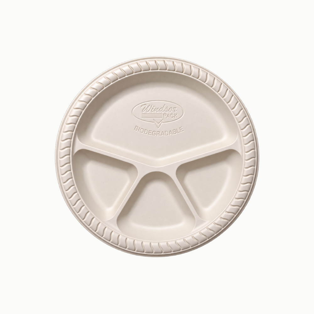 12" 4CP Disposable Plate