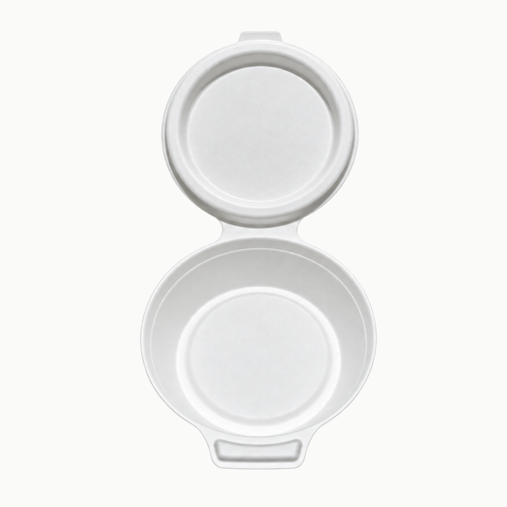8″ Round Clamshell Food Box