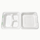 8" 3 CP Clamshell Food Container