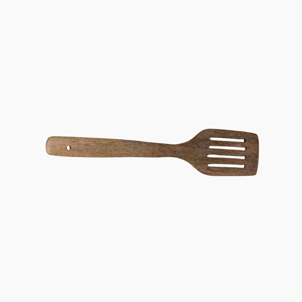 320 mm Wooden Slotted Spatula
