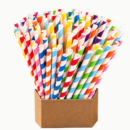 Paper Straw – Various Designs 10″ × 8mm